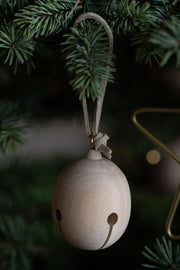 Wooden Jingle Bell Ornament
