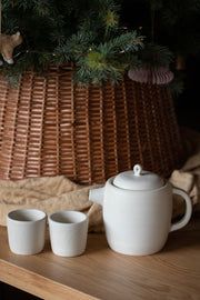 Sand Tea Pot Set with 2 Cups