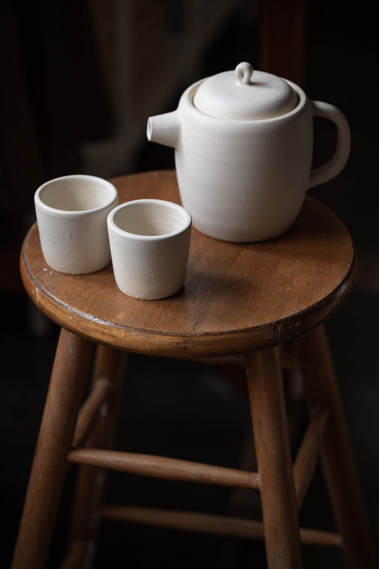 Sand Tea Pot Set with 2 Cups