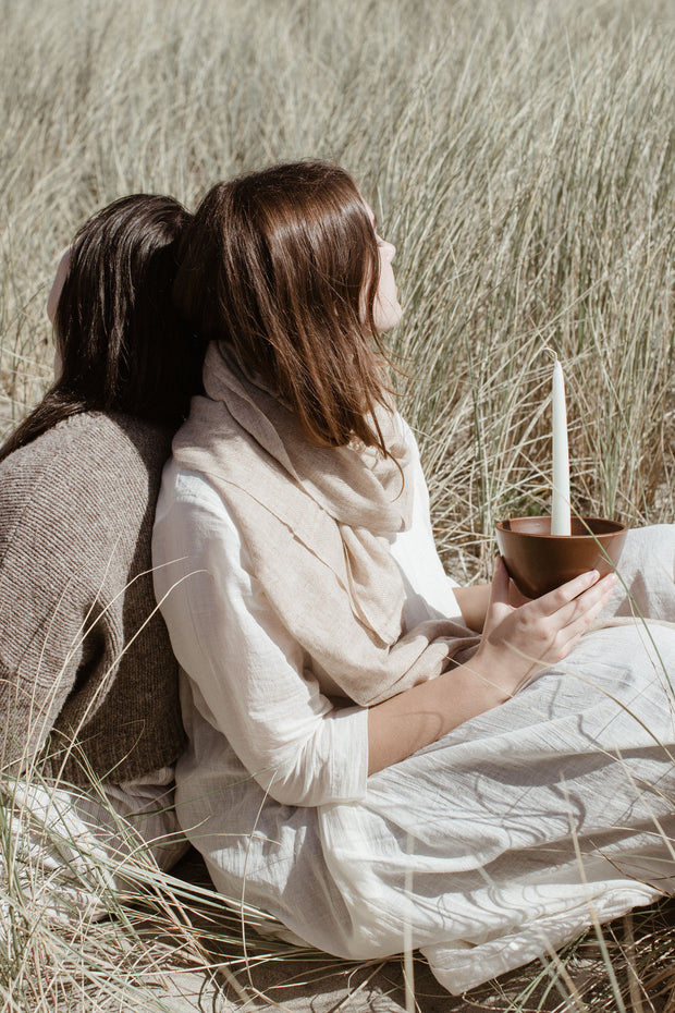 Oat Cashmere Scarf