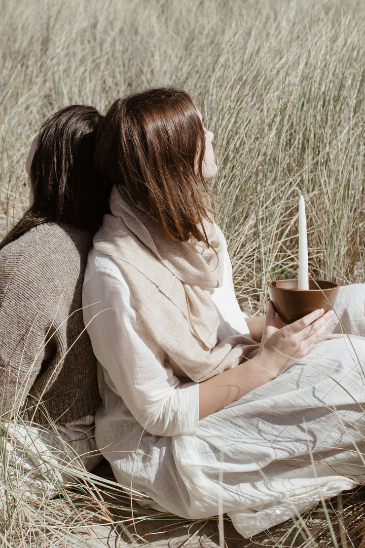 Oat Cashmere Scarf
