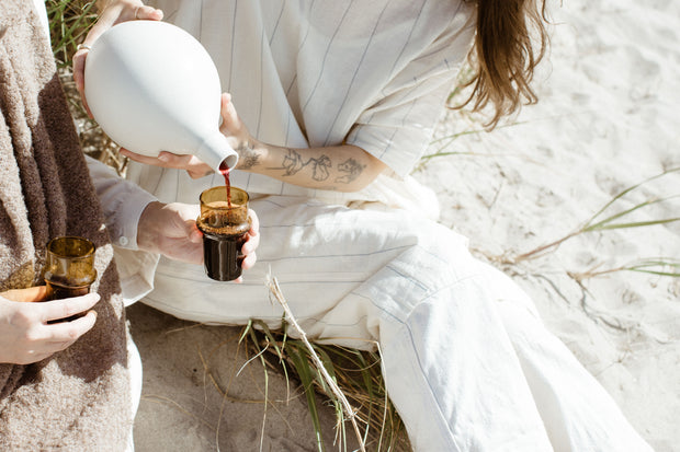 Ceramic Decanter in Sand