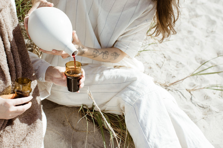 Ceramic Decanter in Sand