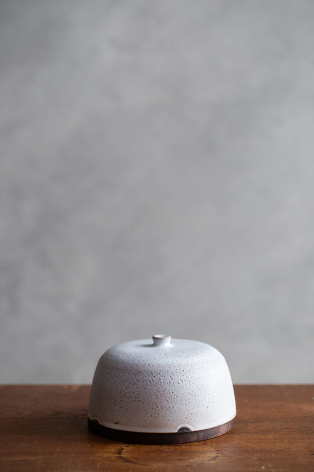 Butter Dish - Walnut Base