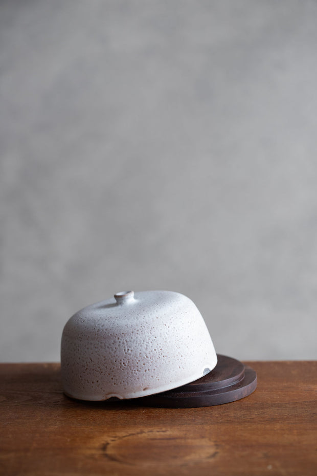 Butter Dish - Walnut Base