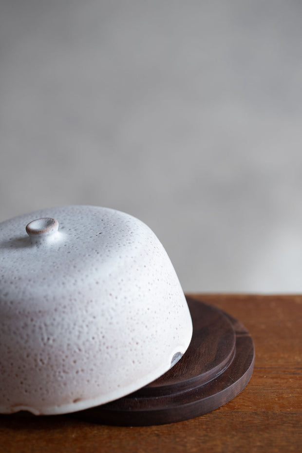 Butter Dish - Walnut Base