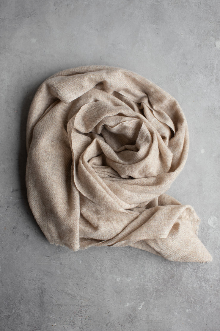 Oat Cashmere Scarf