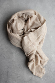 Oat Cashmere Scarf