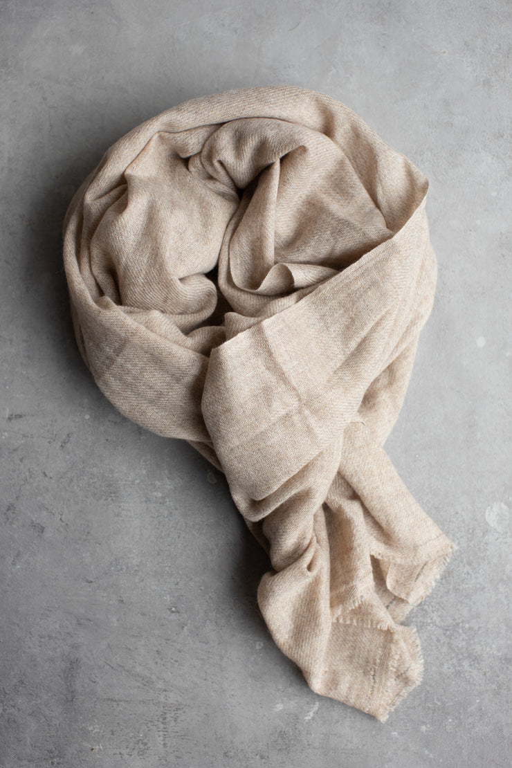 Oat Cashmere Scarf