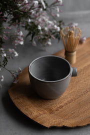 Spouted Matcha Prep Bowl - Satin Stone