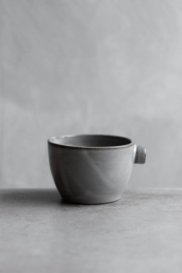 Spouted Matcha Prep Bowl - Satin Stone