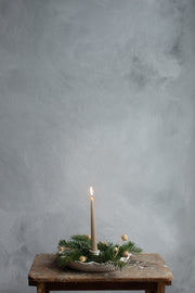 Ruffled Taper Candle Dish