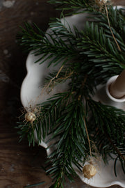 Ruffled Taper Candle Dish