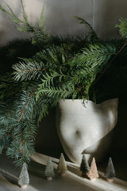 Neutral Bottle Brush Trees - Set of 6