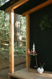 Small Oaxacan Floral Candle