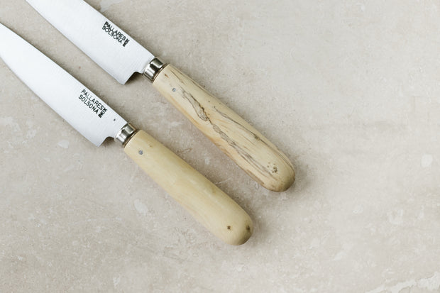 Stainless Steel Kitchen Knives - Boxwood Handle