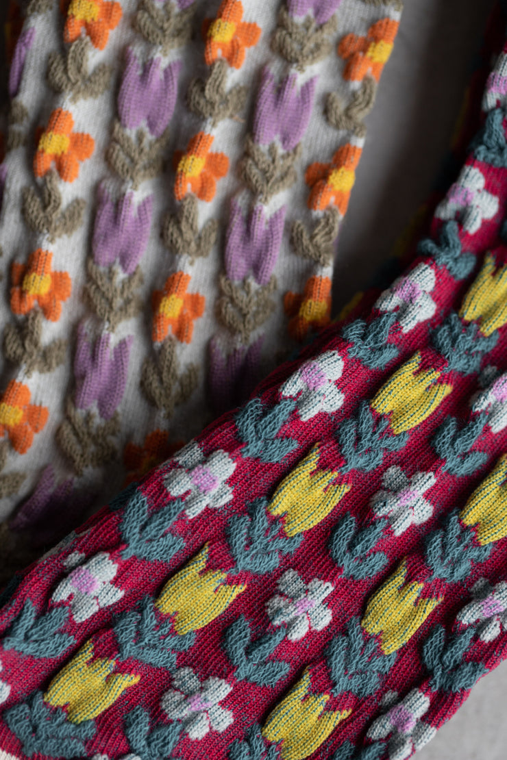 Tulip Garden Socks - Violet