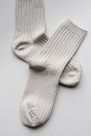 Glitter Knit Loafer Socks