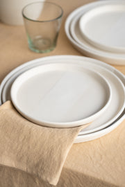 Notary Linen Table Cloth-Sand
