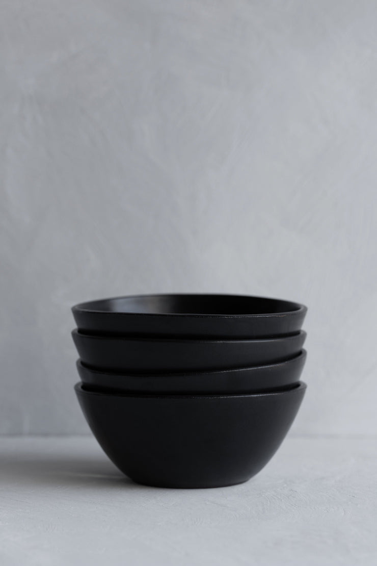 Simple Soup Bowl- Satin Black