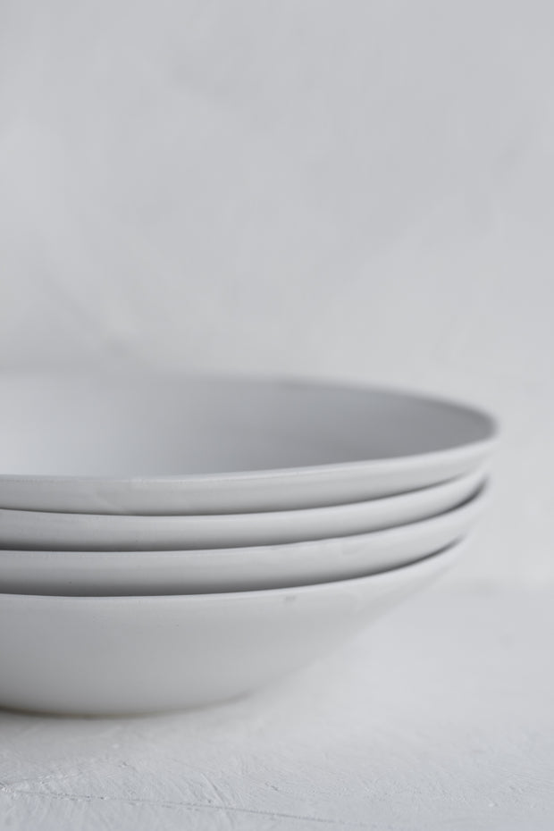 Ceramic Entree Bowl- Matte White