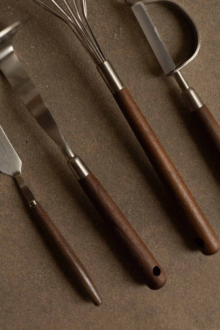 Walnut Whisk with Wooden Handle
