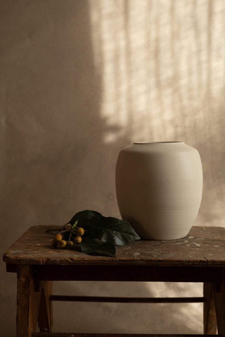 Seconds! Bergamot Vase - Sand Stripe