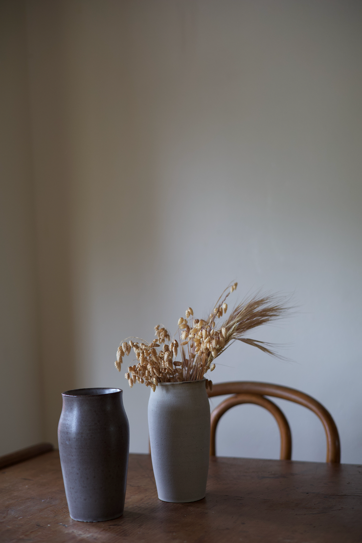 Begonia Vase - Satin Stone