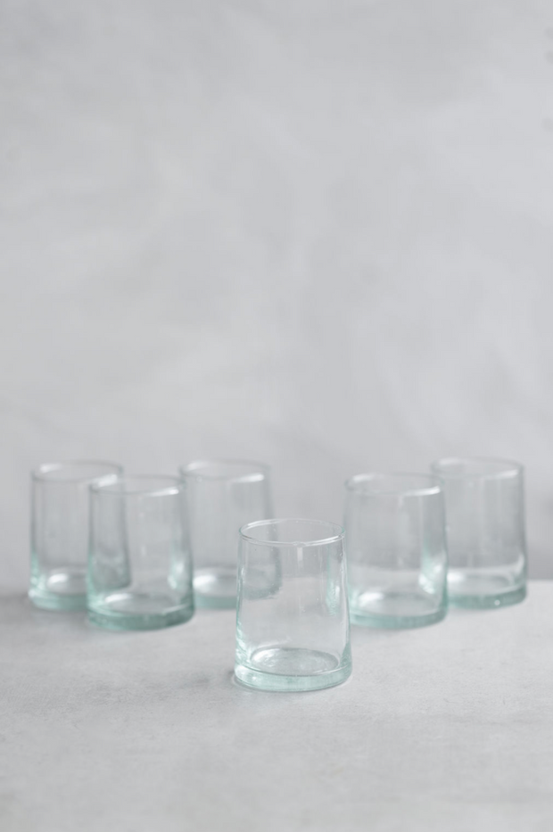 Clear Moroccan Tumbler Set of 6