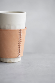 Hand-Sewn Leather Drink Sleeve