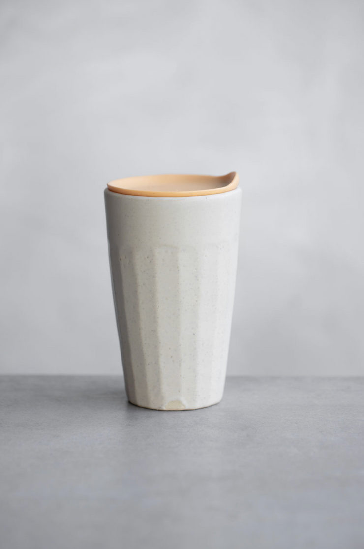 Tapered To Go Tumbler - Faceted Sand