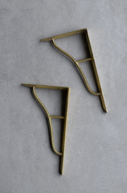 Futagami Brass Shelf Bracket (Set of 2)