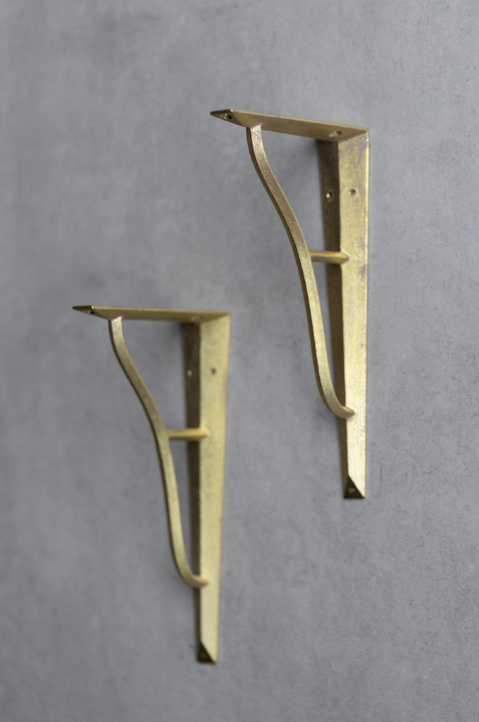 FUTAGAMI 真鍮 棚受け 大 Shelf Bracket L 4個フタガミ FUTAGAMI 真鍮棚受け2本セット | インテリア – 生活雑貨 育てる道具ILMA+