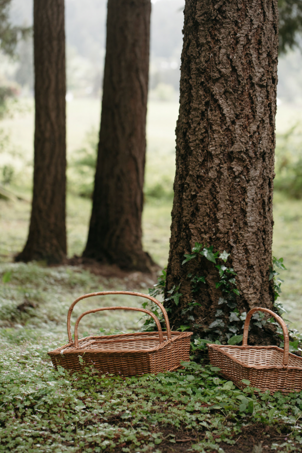 Wicker Caddy Set