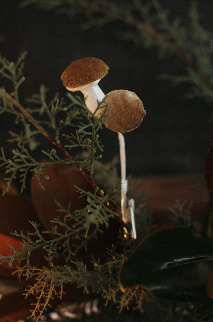 Mini Mushroom Ornament Clip
