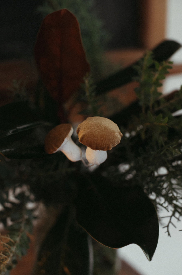 Mini Mushroom Ornament Clip
