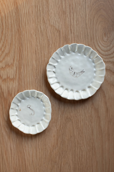 Fish Pleated Dish Set