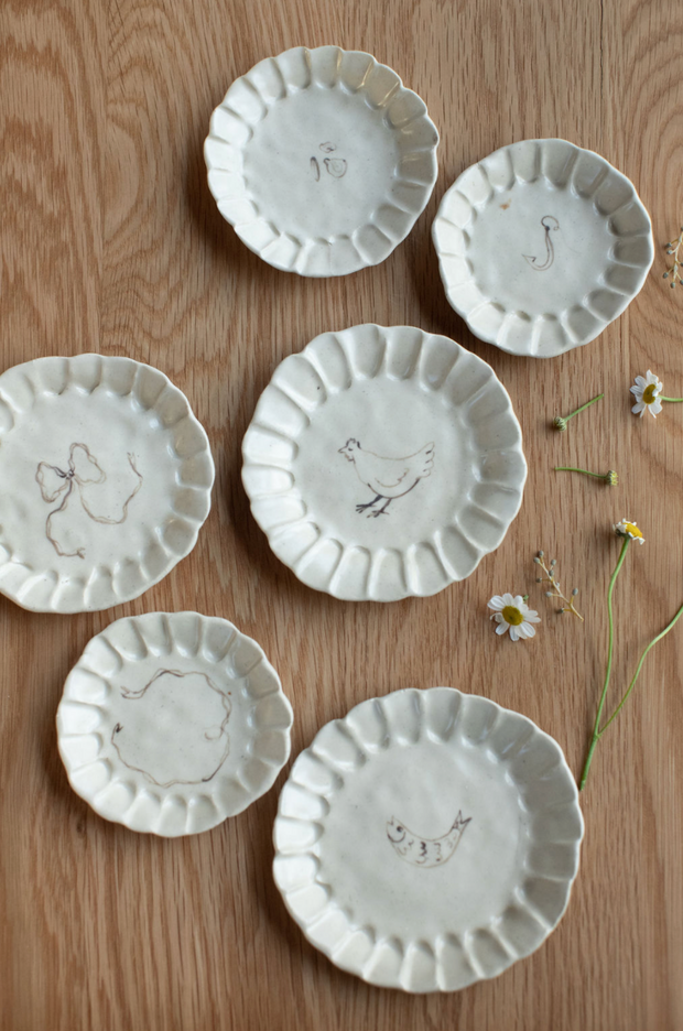 Fish Pleated Dish Set