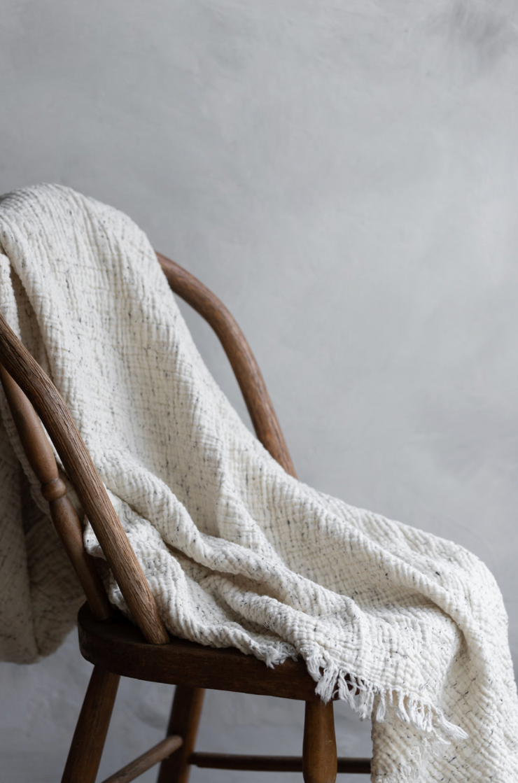 Pure Cotton Speckle Throw