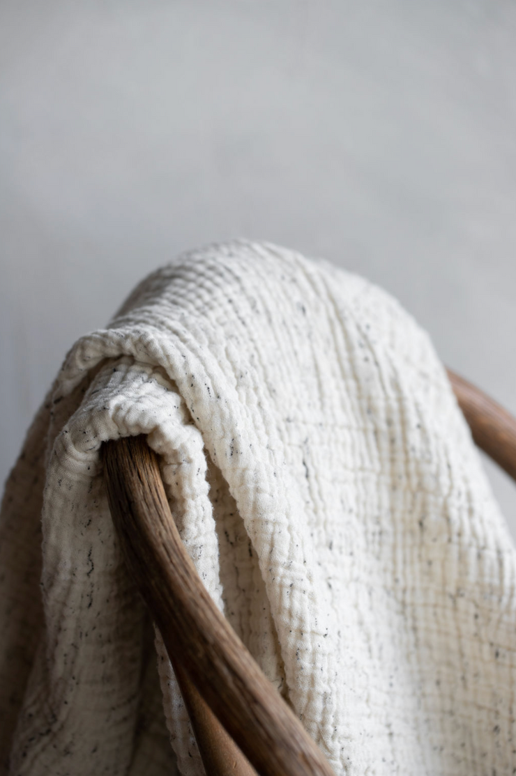 Pure Cotton Speckle Throw