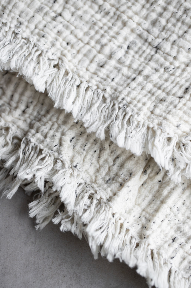 Pure Cotton Speckle Throw