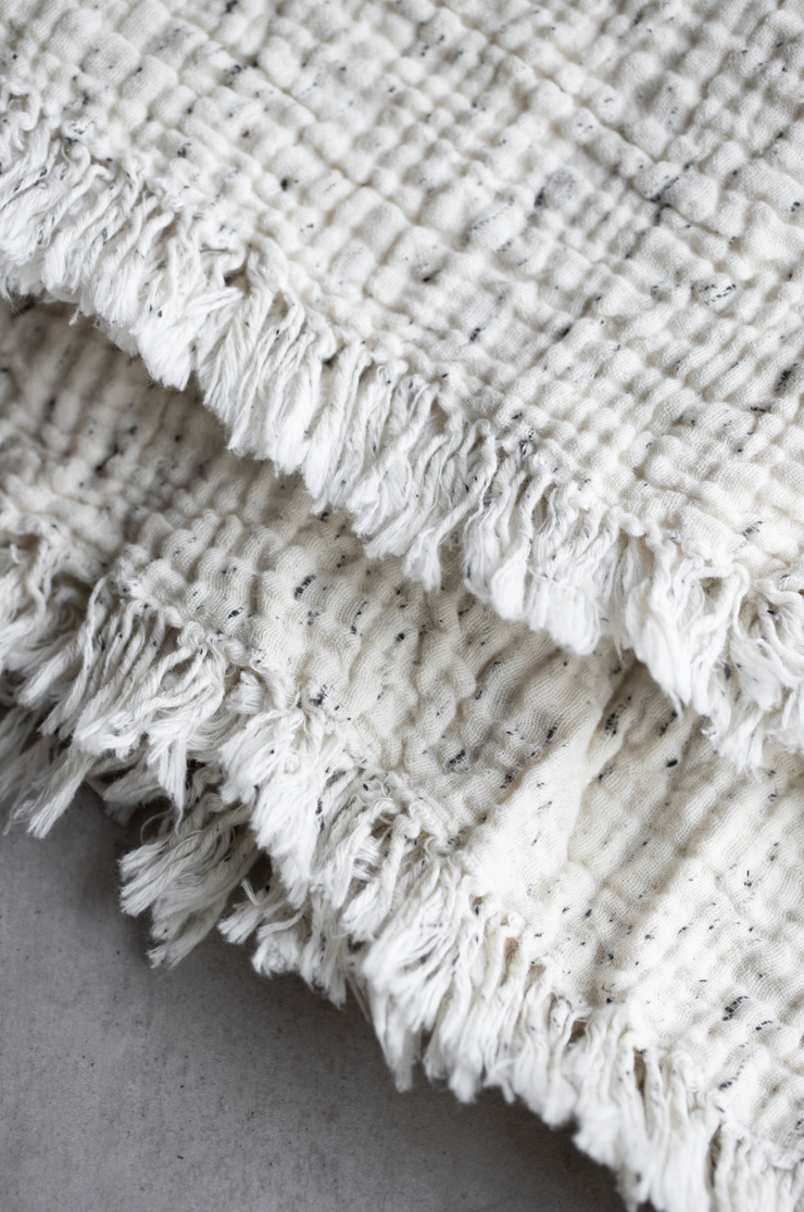 Pure Cotton Speckle Throw