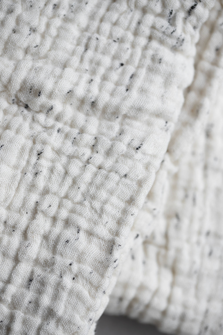 Pure Cotton Speckle Throw
