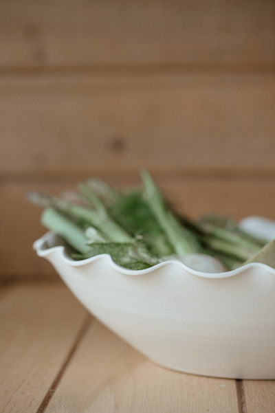 Scalloped Serving Bowl