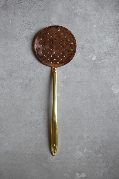 Hammered Copper + Brass Skimmer