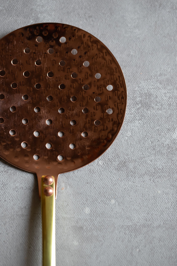 Hammered Copper + Brass Skimmer