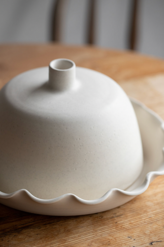 Scalloped Cake Plate
