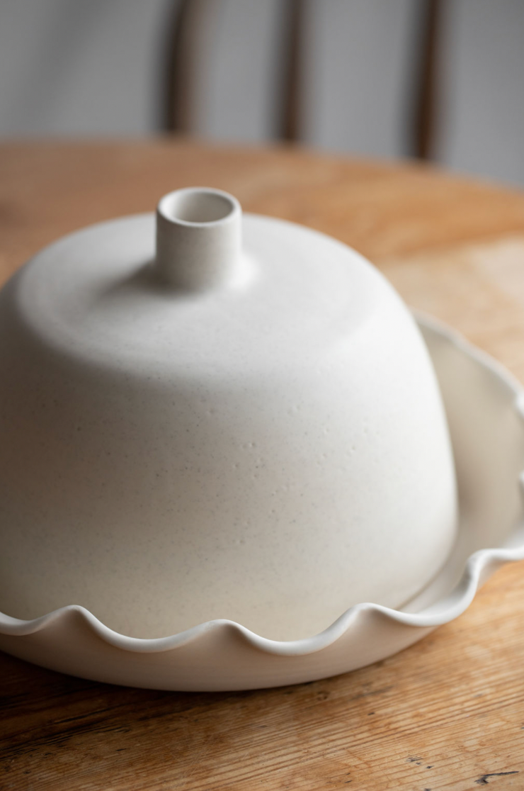 Scalloped Cake Plate