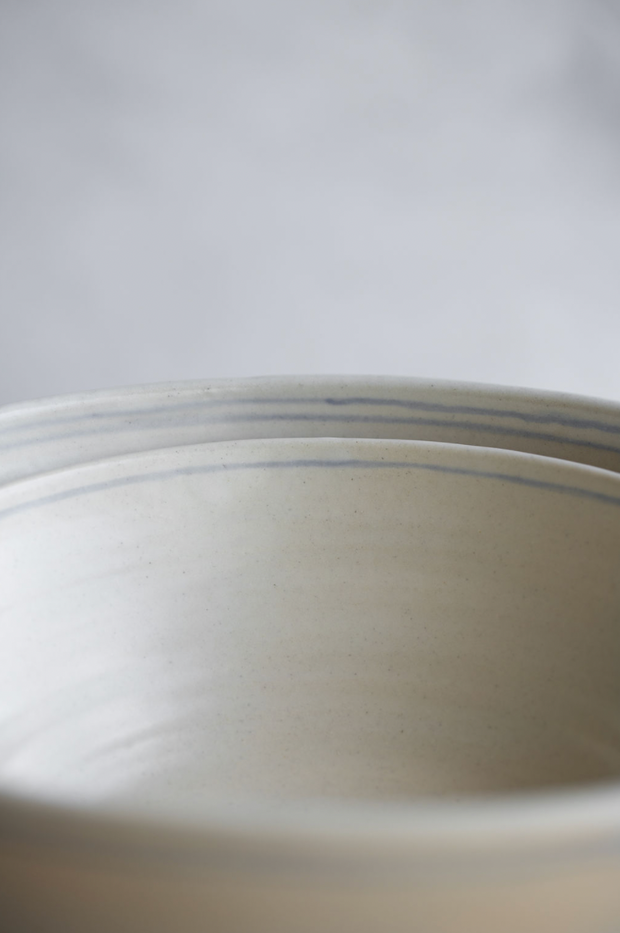 Blue Stripe Nesting Bowl Set