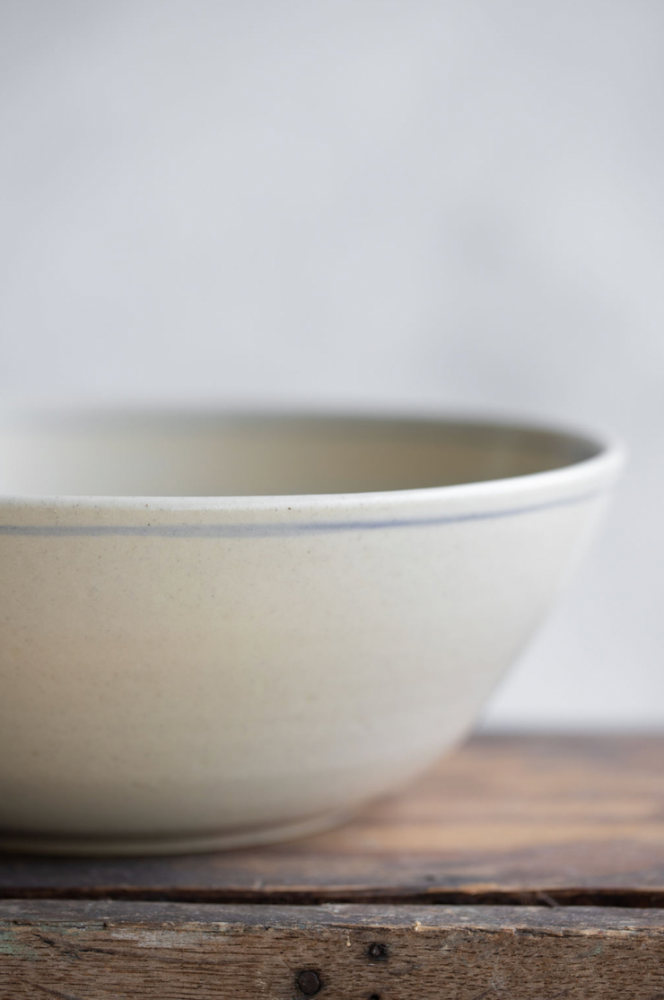 Blue Stripe Serving Bowl